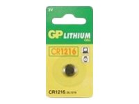 GP Lithium Coin Knapcellebatterier CR1216