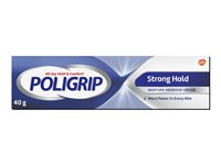 Poligrip Strong Hold Denture Adhesive Cream - 40g