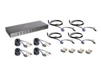 IOGEAR MiniView Pro GCS1208KIT2 8-Port Dual Link DVI KVMP Switch with Cable and Adapter Set 