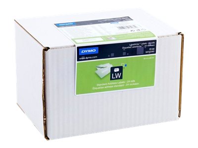 DYMO LabelWriter Address address labels 3120 label(s) 28 x 89 Product shot Left-angle 79150