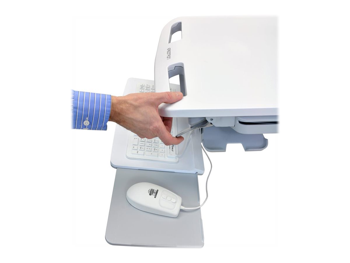 Ergotron StyleView Cart with LCD Pivot, LiFe Powered, 1 Tall Drawer vozík - pro LCD displej / klávesnice / myš / CPU / notebook / skener čárových kódů - kompatibilní s TAA – foto 3