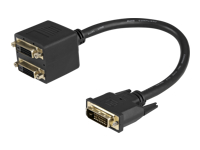 StarTech.com Câble Répartiteur en Y DVI-D vers 2x DVI-D 30 cm - Câble Splitter DVI-D - M/F (DVISPL1DD)