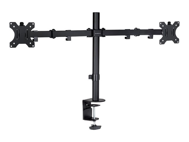 Proper Mounting Kit Adjustable Arm For 2 Lcd Displays Black