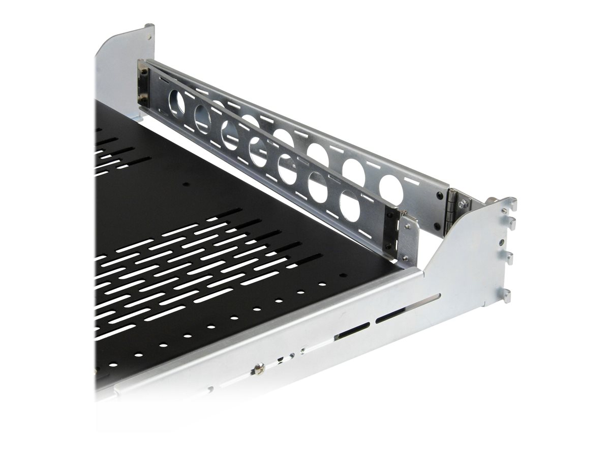StarTech.com 2U Vented Sliding Server Rack Shelf w/ Cable Management Arm - 27.7 to 31.6in Adjustable Mounting Depth - 50lb - 24in Deep - police skříně - 2U – foto 5