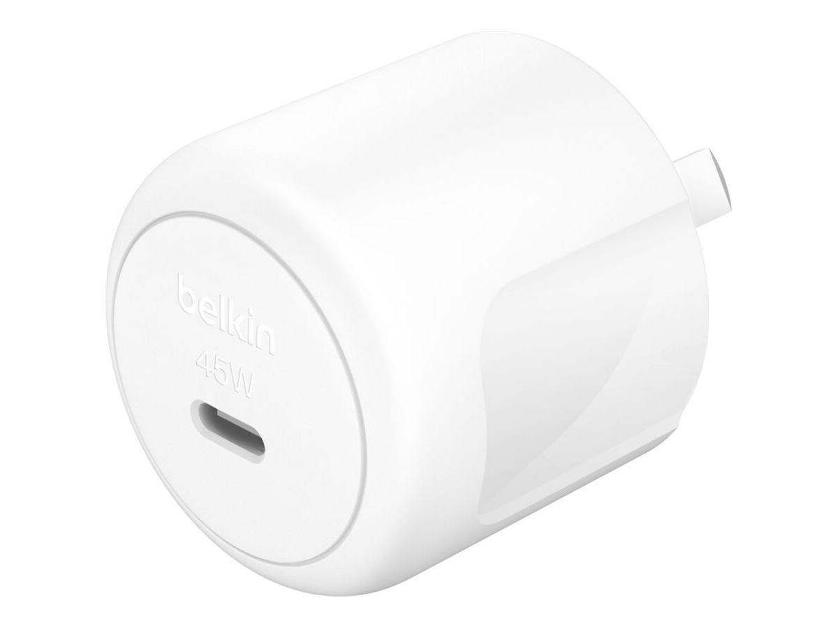 Belkin BoostCharge power adapter, compact, USB-C, 45 watt