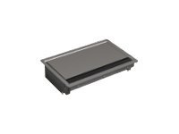 BACHMANN CONI built-in-frame, Short, 3-way 248x151mm, Anthracite, Built-in depth 56mm, suitable tabletop thicknesses min. 10mm