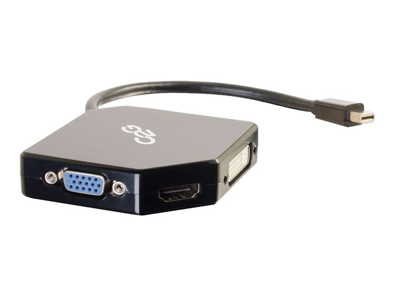 C2G Mini DisplayPort to HDMI, VGA, or DVI Adapter Converter - videokonverterare - svart