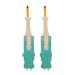 Tripp Lite 400G Multimode 50/125 OM4 Fiber Optic Cable (Duplex SN-PC M/M), LSZH, Magenta, 2 m (6.6 ft.)