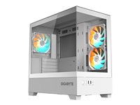 GIGABYTE C201 PANORAMIC ICE - Kabinet - Tower - Sort