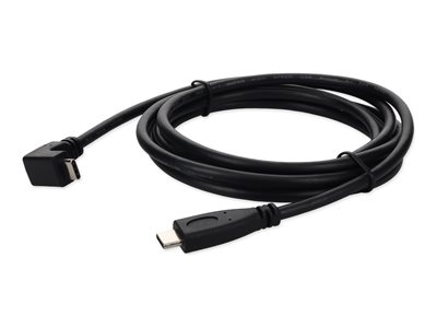 AddOn - USB cable - USB-C (M) to USB-C (M) right-angled