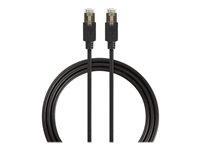 Nedis CAT 6 Foldet uskærmet snoet par (F/UTP) 2m Netværkskabel Antracit (sort)