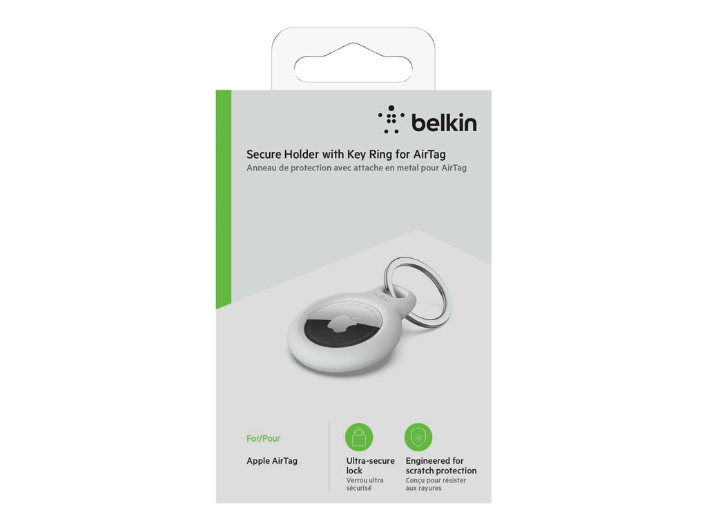 BELKIN AirTag Holder with Keyring White