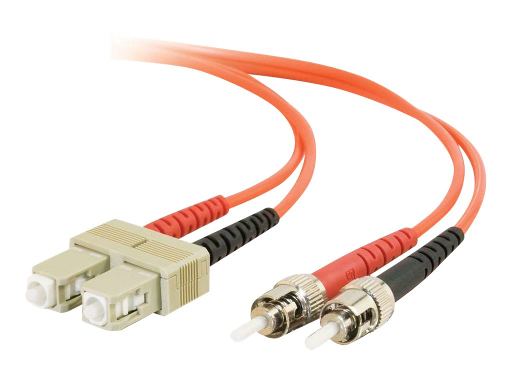 C2G SC-ST 50/125 OM2 Duplex Multimode PVC Fiber Optic Cable (LSZH) - síťový kabel - 5 m - 5 m - oranžová