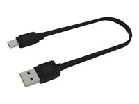 Green Cell USB Type-C kabel 25cm Sort