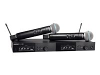 Shure SLX-D SLXD24D/B58 Trådløst mikrofonsystem Trådløs -97dB/mW Sort