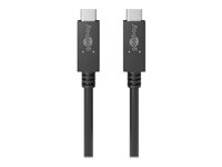 goobay USB 3.2 Gen 1 USB Type-C kabel 1m Sort