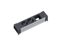 BACHMANN POWER FRAME Power Strips 3-way 3xCH power socket 1xblankin Custom Modul