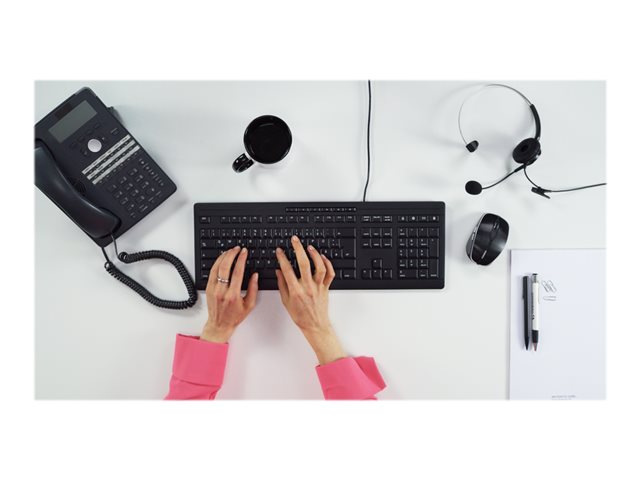 CHERRY STREAM KEYBOARD - Clavier - USB - R.-U. - commutateur : CHERRY SX - noir
