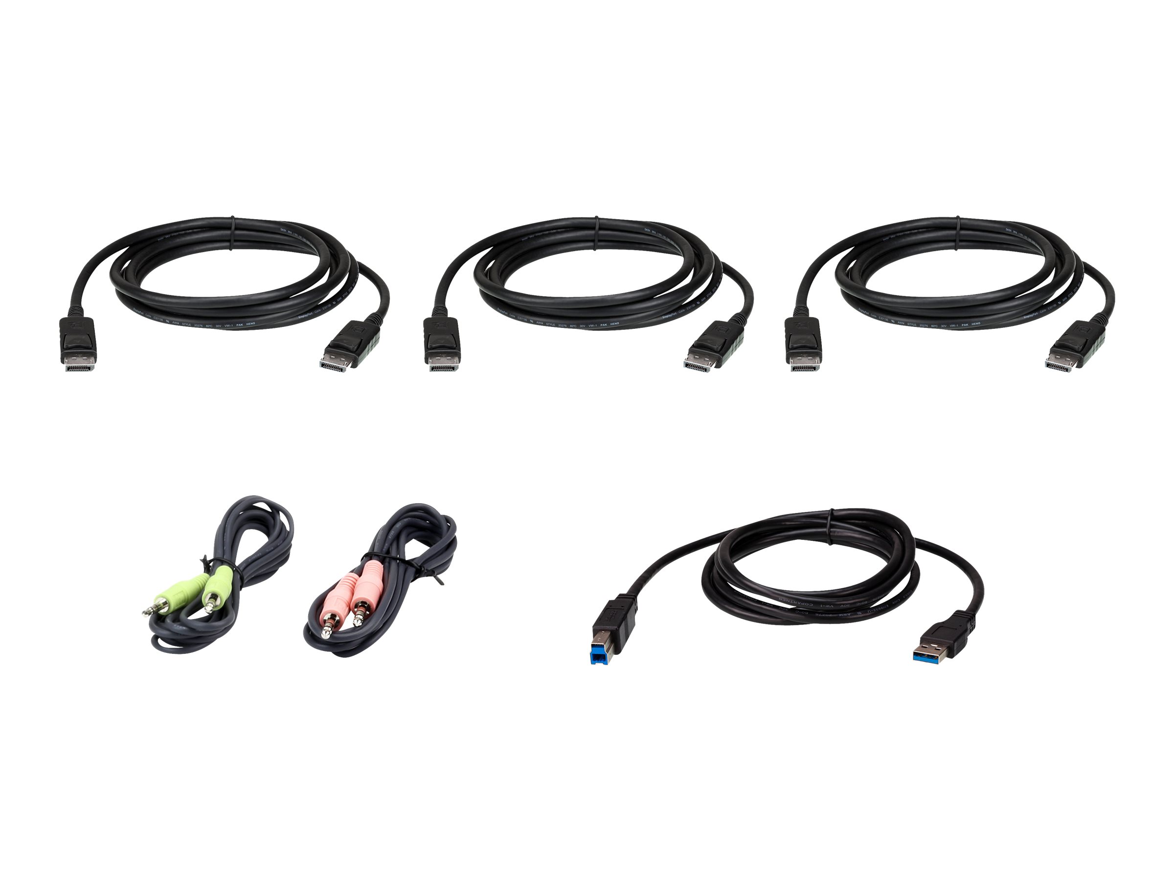 6IN DISPLAYPORT TRIPLE DISPLAYKVM CBL KIT