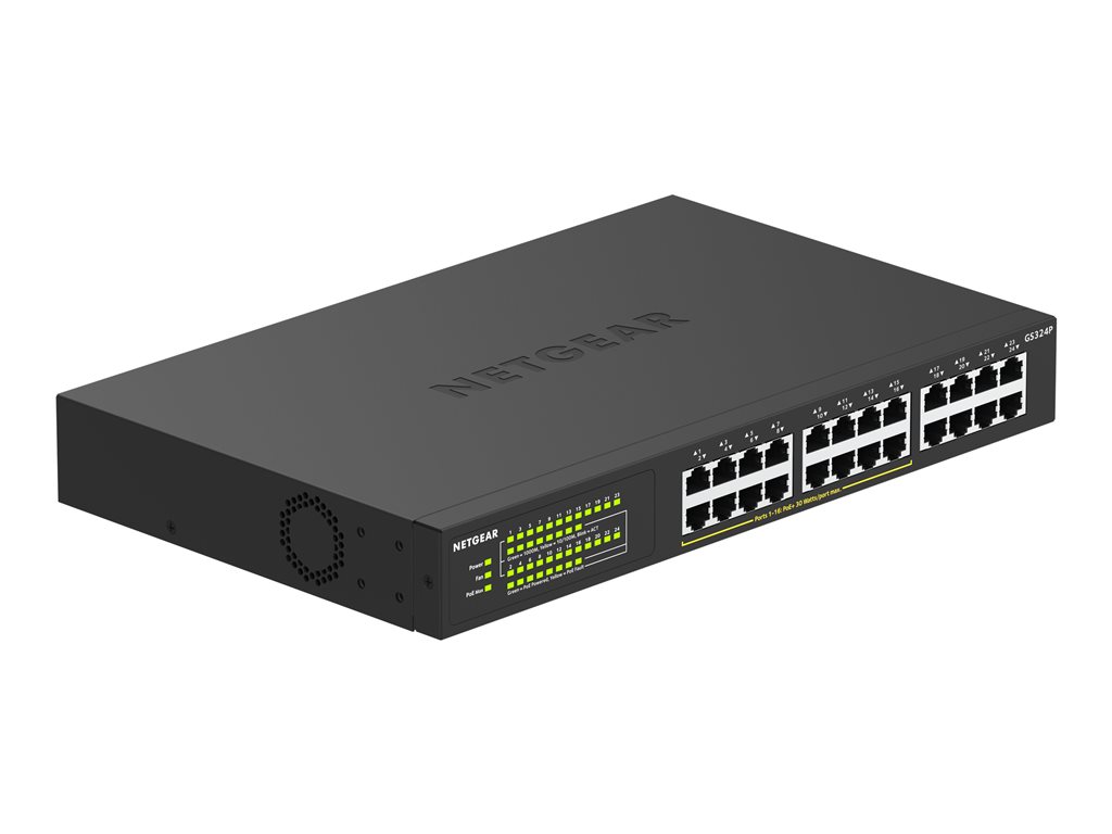 NETGEAR 24PT GIGE UNMNGED SWCH W/ POE+