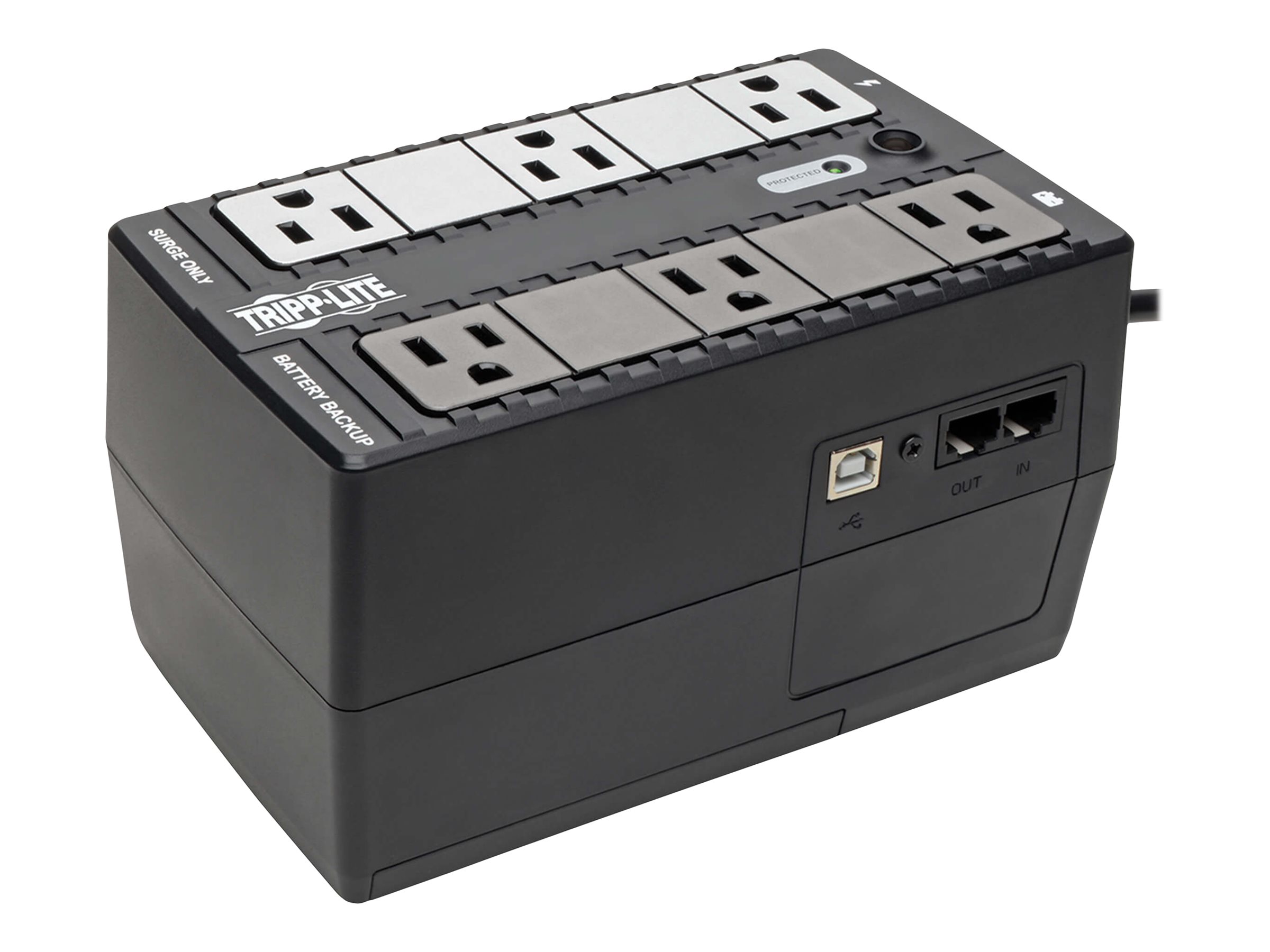 Tripp Lite Internet Office 120V 350VA 210W Standby UPS, Ultra-Compact Desktop, USB