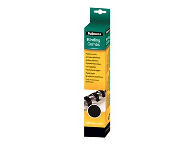 FELLOWES ANNEAUX PLASTIQUES 6 MM NOIR X