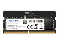 ADATA - DDR5 - module - 8 GB - SO-DIMM 262-pin - 4800 MHz / PC5-38400 - unbuffered
