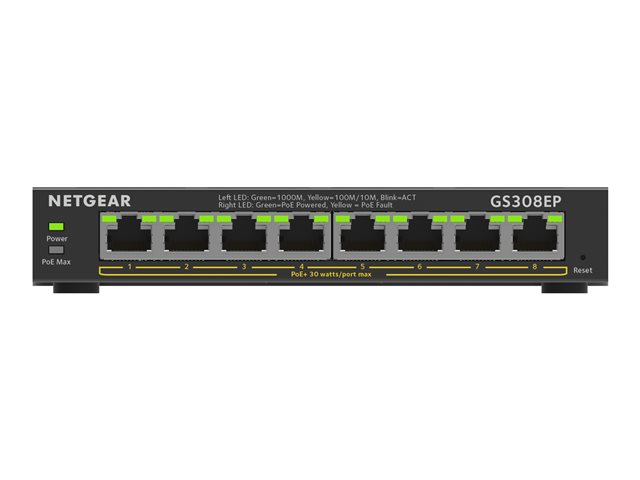 Netgear Tools NETGEAR Plus GS308EP - switch - 8 ports - managed
