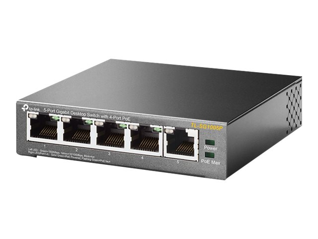 Image of TP-Link TL-SG1005P - switch - 5 ports - unmanaged