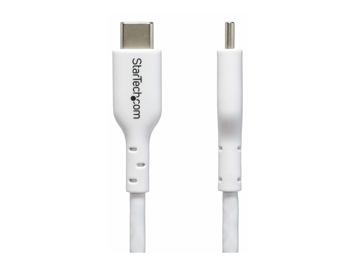 StarTech.com 3.3ft (1m) USB-C Charging Cable, Charge & Sync, 60W (3A) PD, USB 2.0 Laptop Charger Cable - White USB C Charging Cord - USB kabel typ C - USB-C do USB-C - 1 m – foto 2