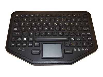 iKey BT-870-TP Keyboard dual connectivity with touchpad Rugged backlit wireless 