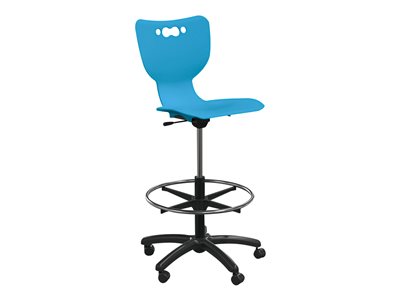MooreCo Hierarchy 5-Star Chair ergonomic swivel plastic, steel blue
