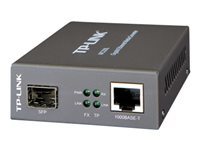 TP-LINK MC220L - Fibre media converter - GigE - 1000Base-LX, 1000Base-SX, 1000Base-LH - RJ-45 / SFP (mini-GBIC) - up to 10 km - 850 nm / 1310 nm - for P/N: TL-MC1400