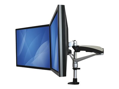 StarTech.com Bras articule pour 2 moniteurs avec gestion de cables, hauteur  ajustable - Support de bureau double ecran LCD / LED (ARMDUAL)