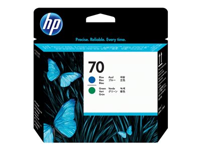 HP 70 Druckkopf blau+gruen