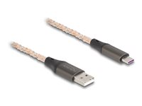 DeLOCK USB 2.0 USB Type-C kabel 1m Transparent