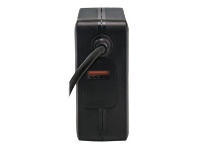 Manhattan Wall/Power Charger (Euro 2-pin), USB-C and USB-A ports, USB-C Output: 60W / 3A, USB-A Output: 2.4A, USB-C 1m Cable Built In, Black, Three Year Warranty, Box
