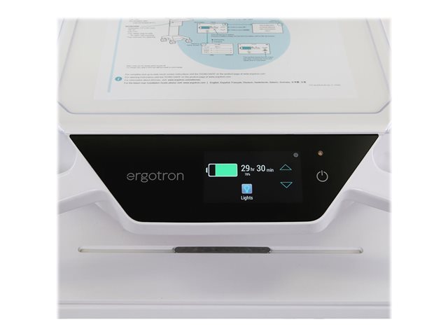 Ergotron CareFit Pro vozík - Electric Lift - pro LCD displej / klávesnice / myš / CPU - bílá, teplá šedá - kompatibilní s TAA – foto 12