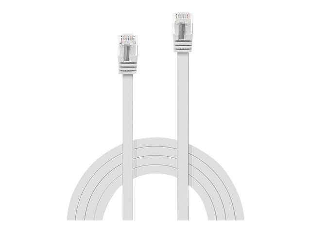 C ble réseau Plat Blanc Cat.6 U/UTP, 5m