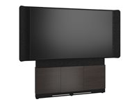 Middle Atlantic Forum stand - for LCD display / video conferencing system - 66", 3 bay, dark finish - asian night, black, charcoal grey - TAA Compliant