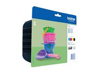 Brother LC221 Value Pack - 4-pack - black, yellow, cyan, magenta - original - ink cartridge