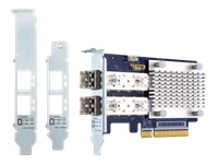 QNAP QXP-32G2FC - Host bus adapter - PCIe 3.0 x8 low profile - 32Gb Fibre Channel Gen 6 x 2 - with 2 x SFP+ transceivers (TRX-32GFCSFP-SR) - for QNAP TS-1277, 463, 677, 877, 977, EC1280, TVS-2472, 682, 872, 882, EC1280, EC1580, EC2480