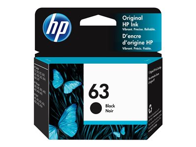 HP 63 3.5 ml black original ink cartridge 