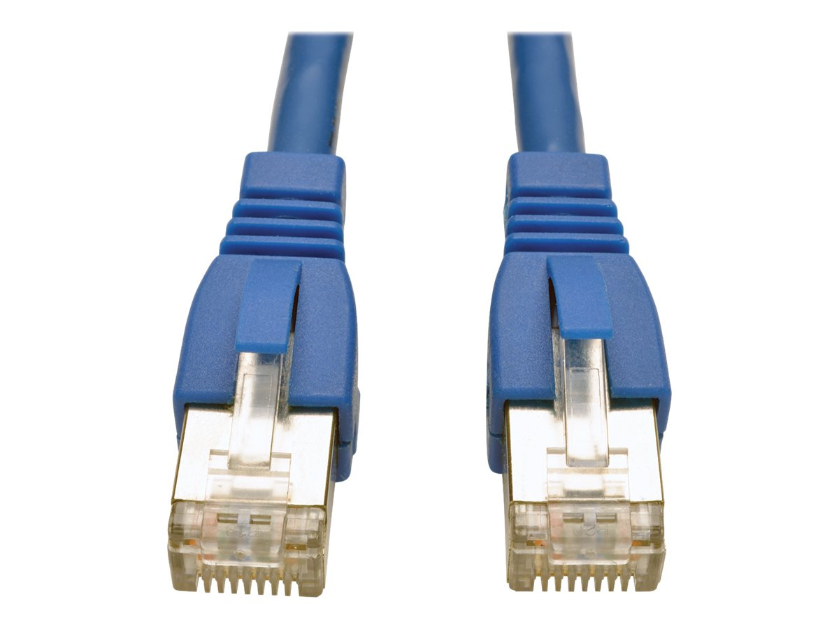 Tripp Lite 3ft Augmented Cat6 Cat6a Shielded 10G Patch Cable RJ45 M/M Blue 3'