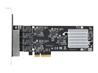 Startech 4-Port 2.5Gbps NBASE-T PCIe Network Card, Intel I225-V Chip, Quad Port Computer Network Card, Multi-Gigabit NIC, PCI