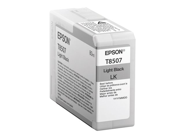 Epson T8507 - light black - original - ink cartridge