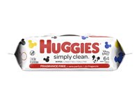 Huggies Simply Clean Baby Cleaning Wipes - 64 Wipes