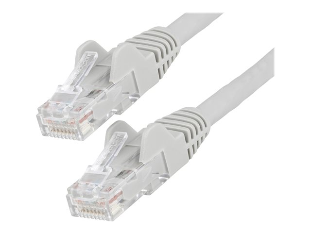 Image of StarTech.com 50cm LSZH CAT6 Ethernet Cable, 10 Gigabit Snagless RJ45 100W PoE Network Patch Cord with Strain Relief, CAT 6 10GbE UTP, Grey, Individually Tested/ETL, Low Smoke Zero Halogen - Category 6 - 24AWG (N6LPATCH50CMGR) - patch cable - 50 cm - grey