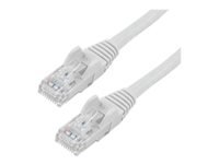 StarTech.com 15ft CAT6 Ethernet Cable, 10 Gigabit Snagless RJ45 650MHz 100W PoE Patch Cord, CAT 6 10GbE UTP Network Cable w/Strain Relief, White, Fluke Tested/Wiring is UL Certified/TIA - Category 6 - 24AWG (N6PATCH15WH)
