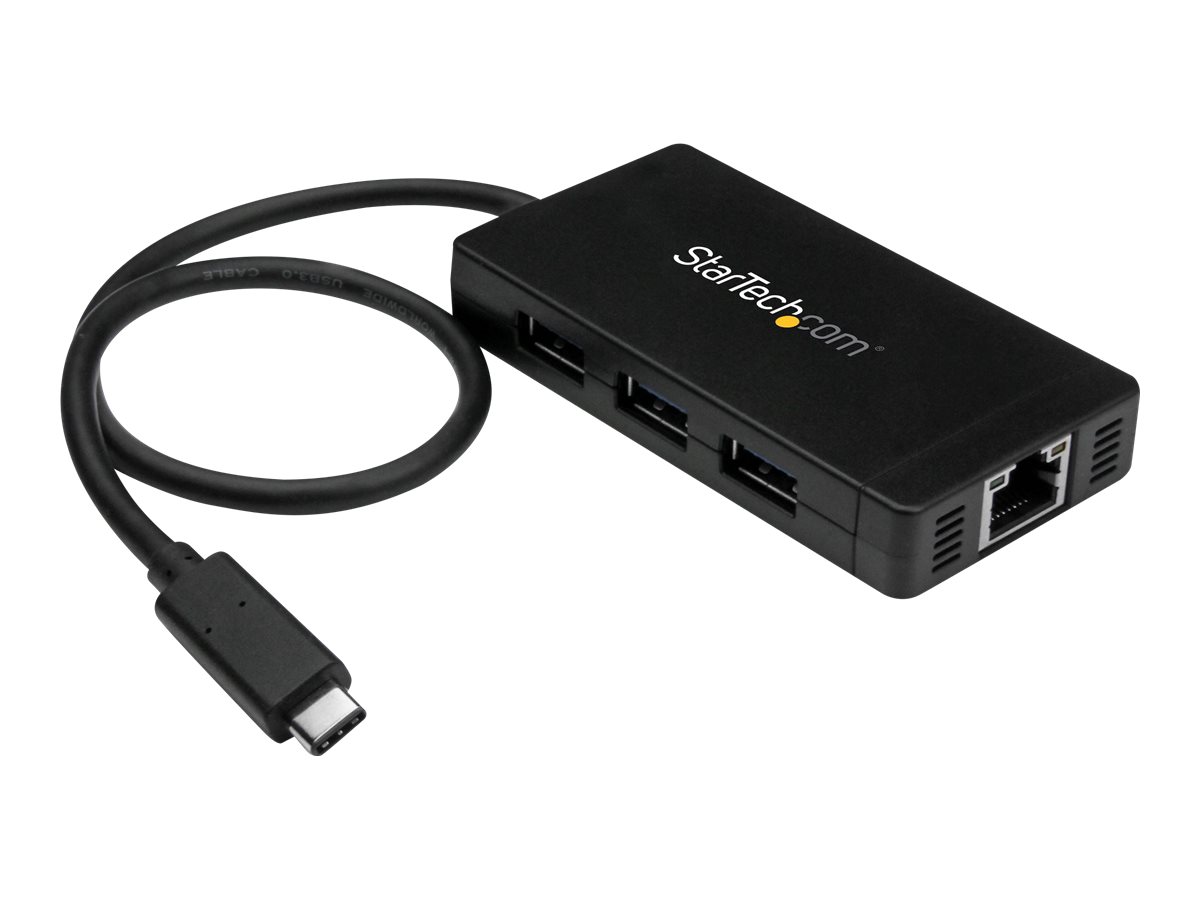 StarTech.com 4 Port USB C Hub - USB-C to 4x A - 5Gbps USB 3.0 - Bus Powered  - HB30C4AB - USB Hubs 